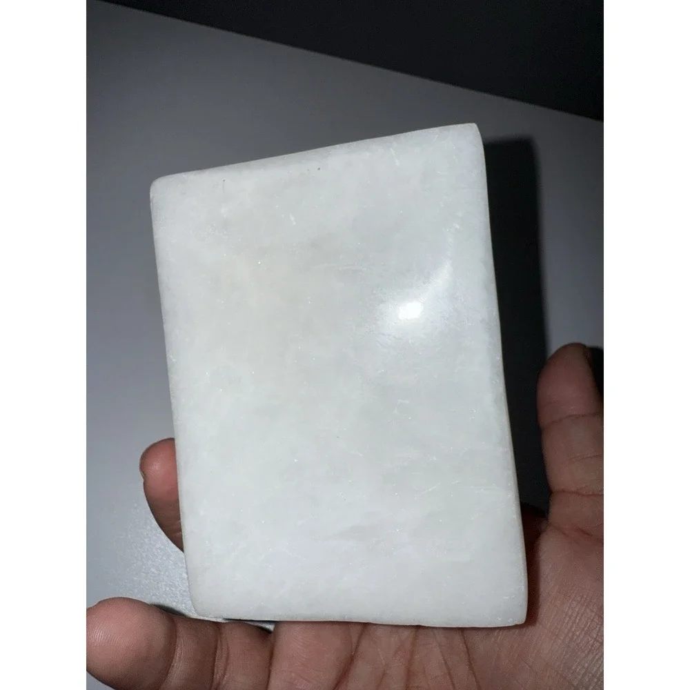 VINTAGE WHITE MARBLE TRINKET BOX SEMI PRECIOUS STONE INLAY‎ FLORAL DESIGN